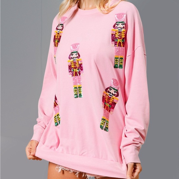 Nutcracker Round Neck Long Sleeve Sweatshirt - Picture 3 of 4